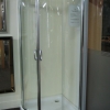 Curved 6mm Toughened Shower Screen With Base