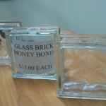 Glass Brick Money Box #4